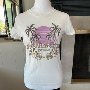 White y2k Hard Rock Hotel Tee